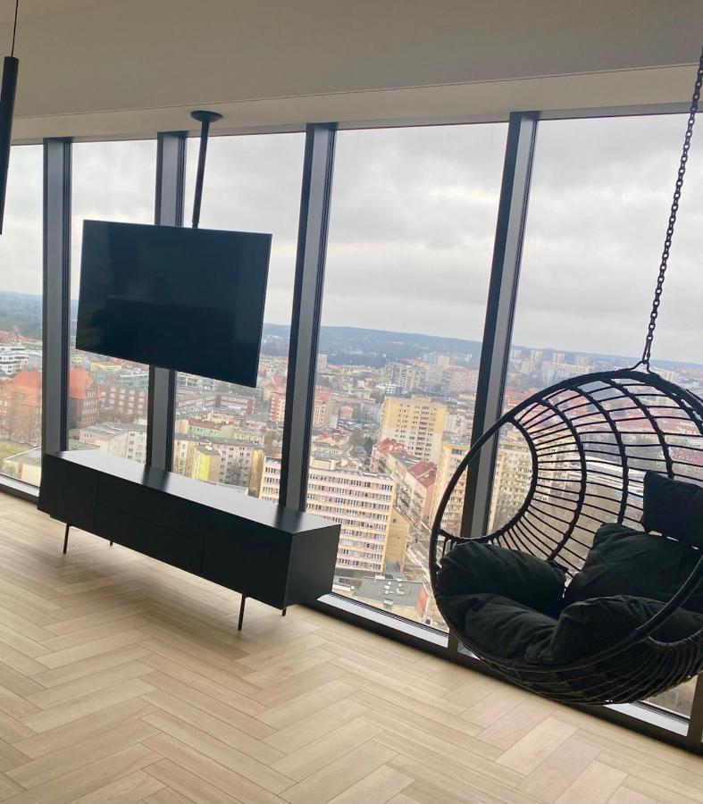 Hanza Tower Szczecin Sky Apart 18Th Floor Aアパートメント エクステリア 写真