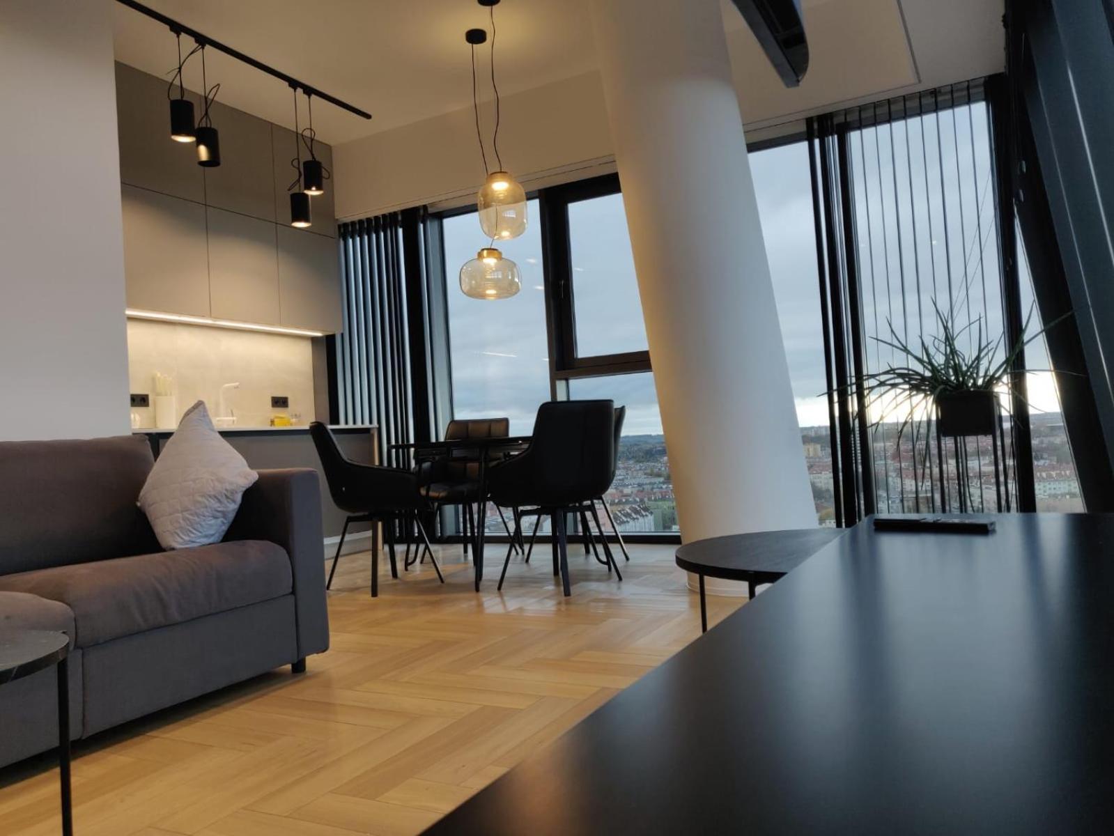 Hanza Tower Szczecin Sky Apart 18Th Floor Aアパートメント エクステリア 写真
